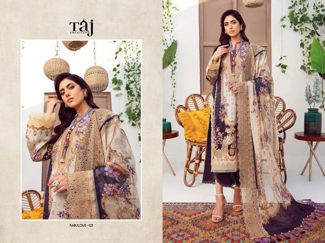 Taj Needle Wonder Pure Cotton Pakistani Suits Catalog
